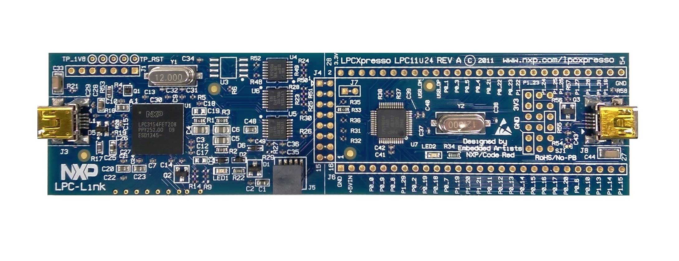 LPC11uxx microcontroller chip